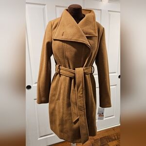 Michael Michael Kors Women's Dark Camel Belted Coat